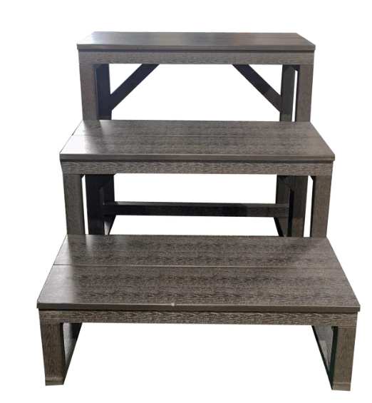 Step Into Your Swim Spa Safely


Get the genuine Canadian Spa Company Swim Spa 3-Tier Step for secure, easy access to your hot tub. Shop and order at Western tub and pool today to upgrade your spa experience.
[Call 1-855-248-0777 to Order]

The perfect fit for your hot tub
Finding the right replacement hot tub spa part should not be a hassle. The Canadian Spa Company 3-tier step is designed to provide sturdy, slip-resistant access to your swim spa. Whether you are replacing an old set of stairs or upgrading your current setup, this high-quality step ensures you and your guests can enter and exit the water with total confidence.

Specifications and dimensions
Built to withstand the elements and support heavy weight, this premium swim spa step is engineered for durability.

Part Number: KF-10038
Dimensions: 36 inches (Width) x 33 inches (Depth) x 24 inches (Height)
Weight: 40 lbs
Material: Weather-resistant, UV-protected synthetic wood and rust-proof aluminum framing
Compatible hot tubs and models
This versatile 3-tier step is used in many models across the Canadian Spa Company lineup and beyond. It is specifically designed to align perfectly with the height and exterior of standard swim spas.

Compatible Models: St. Lawrence Swim Spa (13', 16', and 20' models), Niagara Spa, and other standard height swim spas.
Compatible Controls: Integrates seamlessly with spas using Balboa and Gecko control systems.
Check here and our online catalogue or call us to verify compatibility with your specific make and model.
Hard to find product part assistance
Struggling to track down the exact replacement hot tub repair parts you need? We are here to help you get your spa running smoothly again.

If you are unsure whether this step is the right fit, or if you need other spa parts, simply reach out to our team of experts. Check your part number if known, or send us pictures, the make and model of the hot tub, and the serial number.

Send us an email to fixmytub@gmail.com, and we will find the exact match for your needs. 

Questions and answers
How do I know if this step will fit my swim spa?
The KF-10038 3-tier step is built to standard swim spa heights (roughly 24 inches tall). If you have a Canadian Spa Company St. Lawrence model or a similarly sized swim spa, it will provide the perfect entry height. Call us at 1-855-248-0777 if you need help measuring your space.

What materials are used in the KF-10038 step?
This step features a heavy-duty aluminum frame to prevent rusting, paired with UV-resistant synthetic wood treads. This ensures the steps will not rot, fade, or splinter over time, even in harsh weather conditions.

Do you carry other replacement parts for my hot tub?
Absolutely. We stock a massive inventory of replacement hot tub repair parts, from pumps and heaters to jets and filters. Call us for more information or assistance with these replacement hot tub repair parts, products, and other spa parts.

How can I purchase this step?
It is simple! You can shop and order at Western tub and pool by calling our support line or emailing us directly. Our team will process your order quickly so you can get back to enjoying your spa.

Upgrade your swim spa access today
[Email fixmytub@gmail.com to Order]