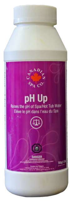 Perfectly Balance Your Spa Water


Maintain the ideal chemical balance in your hot tub with Canadian Spa Company pH Up. Protect your spa equipment and enjoy a safer, more comfortable soak by quickly correcting low pH levels.
[Shop and order at Western tub and pool]

Keep your hot tub in pristine condition
Maintaining a proper pH balance is an essential part of hot tub ownership. Canadian Spa Company pH Up is a highly effective balancing agent designed to raise the pH level of your spa water safely and efficiently.

Prevent equipment damage
Water with a low pH is acidic and can quickly corrode your hot tub's internal components, including heaters, pumps, and sensors. Using pH Up protects your investment from costly long-term damage.

Enhance soaking comfort
Acidic water often leads to skin irritation and stinging eyes. By elevating your pH back to the optimal range, you ensure a soothing and relaxing environment for you and your guests.

Optimize sanitizer performance
When your pH drops below 7.2, your sanitizing chemicals cannot work effectively. Correcting your water balance ensures that your chlorine or bromine treatments keep your water crystal clear.

KA-10159 Product Specifications
Weight: 700g (1.5 lbs)
Primary Function: Increases pH in your spa to maintain an ideal chemical balance.
Expert Tip: Use immediately when your water testing shows a pH level below 7.2.
Frequently asked questions
When exactly should I use this product?
You should use pH Up whenever your water test strips indicate that the pH level of your spa has fallen below 7.2. Maintaining a pH between 7.2 and 7.8 is ideal.

What do I do if I need hard to find product part assistance?
If you are struggling to locate a specific item, send us an email to fixmytub@gmail.com. Check your part number if known, or simply send us pictures, the make and model of the hot tub, and the serial number so our experts can assist you.

How can I get more information or assistance with my repair?
Call us for more information or assistance with these replacement hot tub repair parts, products, and other spa parts at Western Tub and Pool at 1-855-248-0777 or email us at fixmytub@gmail.com.

Maintain your spa the right way
[Shop and order at Western tub and pool]