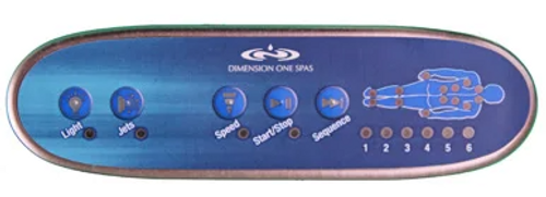 Dimension One 5 Button Upper Control Inlay
Dimension One 5-Button Inlay. Used On Massage Sequencing Control Panels From 2000 To Current Models.
The Dimension One 5 Button Upper Control Inlay is an essential component for massage sequencing control panels in various hot tub models. It has been used since the year 2000 and continues to be a vital part of newer models as well.
Evolution of Hot Tub Controls
With advancements in technology, hot tub controls have also evolved. From basic on/off switches to sophisticated touch screen panels, there have been significant improvements in hot tub control systems. However, even with these advancements, the Dimension One 5 Button Upper Control Inlay remains a crucial element in controlling the massage sequencing of your hot tub.
User-Friendly Design 
One of the reasons why the Dimension One 5 Button Upper Control  Inlay has stood the test of time is its user-friendly design. The five buttons are easy to navigate and operate, making it simple for hot tub owners to adjust massage settings according to their preferences.
The inlay also features clear labeling and intuitive placement of buttons, ensuring a seamless experience for users. Whether you're new to hot tubs or have been a long-time owner, the Dimension One 5 Button Upper Control Inlay makes controlling your hot tub an effortless task.
Customizable Massage Sequencing
The five buttons on the control inlay allow for customizable massage sequencing, giving users complete control over their hot tub experience. With just a press of a button, you can switch between different massage modes and adjust the intensity to your liking. This flexibility is what makes the Dimension One 5 Button Upper Control Inlay a favorite among hot tub owners.
Durability and Reliability
Apart from its user-friendly design and customizable features, the Dimension One 5 Button Upper Control Inlay is also known for its durability and reliability. Made with high-quality materials, it can withstand daily use and exposure to water and chemicals without compromising its functionality. It's a testament to Dimension One's commitment to providing customers with long-lasting hot tub components.
In conclusion, the Dimension One 5 Button Upper Control Inlay may seem like a small component in your hot tub, but it plays a significant role in enhancing  your hot tub experience. Its user-friendly design, customizable features, and durability make it an essential part of hot tub controls that has stood the test of time.  So if you're looking to upgrade or replace your hot tub's control panel, consider choosing one with a Dimension One 5 Button Upper Control Inlay for a seamless and enjoyable hot tub experience.  Happy soaking!  #EndOfSection#  Keep on exploring our other content to learn more about hot tub technology and maintenance tips.    1-855-248-0777  