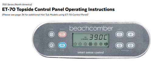 The Beach Comber Balboa ET-70 topside control is an important component of your hot tub. It allows you to control and adjust various functions, such as temperature, jet settings, and lighting. In the downloadable guide, we will walk you through the steps of operating your topside control.

 

 

 

Call us for these and other manual at 1-855-248-0777

 