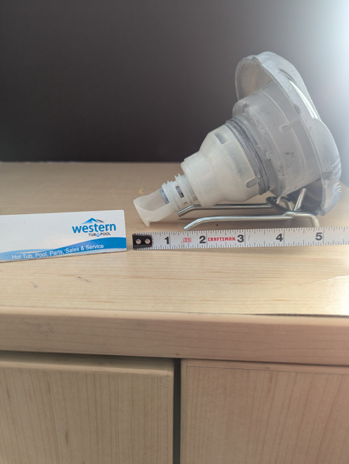 Revitalize Your Spa with our genuine recycled jet insert
Upgrade your relaxation with the Recycled Dynasty Spa Power Storm Rifle Style Replacement Jet.

Don't settle for a lackluster spa experience. The Power Storm Rifle Style Jet is engineered to deliver a targeted, intense massage that melts away tension. With its sleek black and stainless steel finish, it not only performs flawlessly but also adds a modern touch to your hot tub.

Precision Hydrotherapy
The "Rifle Style" nozzle ensures a direct, powerful stream of water, perfect for working out deep knots and soothing sore muscles.

Perfect Fit & Finish
Designed specifically for Dynasty Spas, this threaded jet features a 5-inch face and a durable black and stainless steel construction for a seamless, stylish upgrade.

Easy Installation
The threaded design ensures a secure, hassle-free installation, making it the ideal replacement for your worn-out jets.

Recycled from older Dynasty hot tub. This jet was originally black and stainless steel, however has faded due to age. 

***While there may be minor wear and discoloration due to the product being recycled, rest assured that all our jets are in good condition with durable snap-in clips.

***Please note that the availability of this recycled part may vary based on stock. We strive to keep our inventory freshly rotated, so you can always find what you need. If this product is out of stock, please add it to your wish list to be notified when new stock arrives. 


Upgrade Your Soak Today - Restore your hot tub to its former glory with the Recycled Dynasty Spa Power Storm Rifle Style Jet insert. Order now and get back to the relaxation you love.