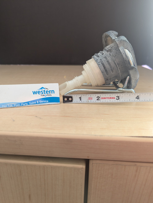 Recycled Dynasty LED Poly Storm Twin Roto Threaded Jet Insert with sleek 4" face   Upgrade your Dynasty Spa with our Recycled Poly Storm LED Twin Roto Jet Insert. Designed for performance and ambiance, this jet delivers a powerful, swirling massage enhanced by brilliant LED lighting.  Performance Meets Sustainability  Why pay full price for brand new parts when you can get the same high-quality performance for a fraction of the cost? Our recycled jet inserts are inspected, cleaned, and ready to deliver the soothing hydrotherapy you love.   The Perfect Blend of Power and Style Don't let a broken or outdated jet diminish your relaxation time. This replacement threaded jet insert brings new life to your spa with its dynamic performance and sleek design, ensuring every soak is a premium experience.  Key Features: Dynamic Twin Roto Action: Enjoy a powerful, rotating water massage that works to soothe sore muscles and release tension. Integrated LED Lighting: Transform your spa's atmosphere with vibrant, built-in LED lights that create the perfect mood for evening relaxation. Original Sleek Black & Stainless Steel Trim: The modern black and stainless steel trim adds a touch of sophistication to your spa's Perfect Fit for Dynasty Spas: With a 4" face and a threaded body, this Poly Storm jet insert is engineered for a seamless and secure installation in compatible Dynasty Spas. Revitalize Your Spa Today Experience a more powerful massage and a stunning light show. This replacement jet insert is the simple, effective upgrade your Dynasty Spa deserves.     Recycled from older Dynasty hot tub. This jet was originally black and stainless steel, however has faded due to age.   ***While there may be minor wear and discoloration due to the product being recycled, rest assured that all our jets are in good condition.  ***Please note that the availability of this recycled part may vary based on stock. We strive to keep our inventory freshly rotated, so you can always find what you need. If this product is out of stock, please add it to your wish list to be notified when new stock arrives.   Call us today: 1-855-248-0777