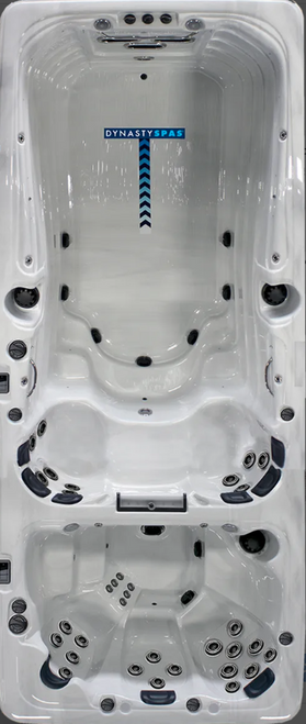 Upgrade Your Backyard Oasis for Less
Experience the luxury of a 19′ Aquex Dual Pro Swim Spa at a fraction of the cost. Get this limited-stock, refurbished model delivered and installed today.
[Inquire About This Swim Spa at Western tub and pool ]

 

 

Luxury Meets Affordability
Don't let the price tag of a brand-new swim spa hold you back. This refurbished Dynasty 19′ Aquex Dual Pro offers the same premium features—powerful river jets, LED lighting, and a multi-programmable workout system—at a budget-friendly price point. It’s the perfect solution for fitness enthusiasts and families looking to relax, without breaking the bank.



Two separate zones, one perfect experience
Why choose between a pool and a hot tub when you can have both? The 19' Aquex Dual Pro features two completely independent zones with separate temperature controls. Keep the swim lane cool for your morning workout, while maintaining a toasty 104°F in the spa section for evening relaxation.



 

 

Why Choose This Refurbished Gem?
Unbeatable Value
Get high-end specs for a fraction of the cost of a factory-new model. This is a smart investment for your home and health.

Like-New Protection
Rest easy knowing your spa comes with brand new covers, ensuring your investment stays protected from the elements right from day one.

Full-Service Experience
We don't just drop it off. We offer delivery, installation, and a comprehensive overview, so you know exactly how to operate and care for your new spa.

Expert Support Included
New to swim spas? No problem. As part of our service, Western Tub and Pool offers free in-home tutorials to teach you the intricacies of water care, keeping your water crystal clear and inviting.

 

 

Technical Specifications
Here is what powers your new aquatic fitness center:

Dimensions: 92” x 224” x 55”
Water Capacity: 2,100 Gallons
Weight: 3,500 lbs. (Dry) / 20,300 lbs. (Filled approx.)
Jet System: 3 Illuminated River Jets & 8 Illuminated Fountain Jets
Pumps: 3 x 5.0 bhp pumps + 2 x 7.0 bhp pumps for maximum power
Audio: In.Stream Audio System with 4 x 4” Marine Grade Speakers
Lighting: Toprail LED Lighting & Illuminated Jets
Fitness: Exercise/Rowing & Swim Tether + Swim Coach Multi-Programmable Workout
Electrical: Requires 220v / 60a connection
 

 

Frequently Asked Questions
What condition is the swim spa in?
This unit is refurbished, meaning it has been inspected to ensure it meets our quality standards. It offers a budget-friendly alternative to buying new while still delivering a premium experience.

Does it come with a cover?
Yes! We include brand new covers with this purchase to ensure heat retention and safety.

Do you handle the electrical setup?
The spa requires a 220v/60a electrical connection. While we handle delivery and placement, we recommend hiring a certified electrician for the final hookup to ensure safety and code compliance.

How do I learn to take care of the water?
We've got you covered. We provide a free in-home tutorial to walk you through water maintenance, filtration, and controls so you can enjoy your spa stress-free.

 

 

Don't Miss Out—Stock is Limited
This is a unique opportunity to own a top-tier swim spa at a refurbished price.
[Claim This Deal Now]