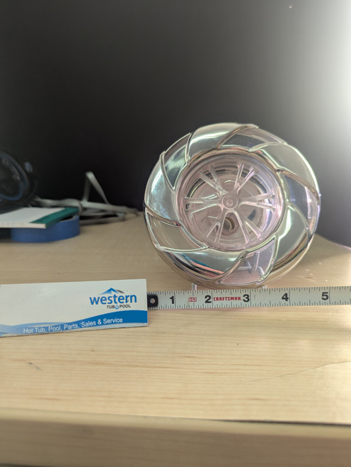 Revitalize Your Cal Spa Hot Tub with the Power Storm LED Spinner Jet Today
Experience the perfect blend of visual ambiance and therapeutic massage with this easy clip-in replacement for your Cal Spa.

Restore the power and beauty of your spa
Don't let a broken or outdated jet ruin your relaxation time. The Cal Spa Power Storm LED Spinner Jet Insert is designed to bring your hot tub back to life, offering a seamless replacement that looks as good as it feels.

Why choose the Power Storm LED Spinner?
Therapeutic spinner action
Turn your backyard into a personal wellness retreat. The internal spinner mechanism creates a rotating, pulsating water stream that targets sore muscles, providing deep tissue relief and relaxation.

Mesmerizing LED illumination
Set the mood for your evening soak. This clear insert is designed to work with your spa's LED lighting system, allowing vibrant colors to shine through the jet face for a stunning visual display.

Sleek wagon wheel design
Upgrade the look of your tub with the distinct wagon wheel trim. The stylish 5-inch face adds a modern, polished touch to your spa's interior.

Hassle-free installation
No tools required. This jet features a simple clip-in mechanism that locks securely into place, making it incredibly easy to swap out old jets and get back to relaxing in minutes.

Easy installation in 3 steps
1. Remove the old jet
Turn your existing jet counter-clockwise until it clicks and releases, then pull it out of the housing.

2. Align the new insert
Line up the tabs on your new Power Storm LED Spinner Jet with the grooves in the spa housing.

3. Clip it in
Push the jet in and turn clockwise until it snaps securely into place. You are ready to soak!

Enjoy the Ultimate Spa Experience
With your new Cal Spas Power Storm LED Spinner Jet installed, you can elevate your spa time to a whole new level. Bask in the soothing jets, mesmerizing LED lights, and unparalleled relaxation that create the perfect setting for unwinding after a long day. Transform your spa into a personal oasis and indulge in the luxury you deserve. Relax, rejuvenate, and enjoy your ultimate spa experience!