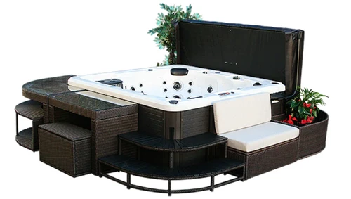 Upgrade Your Hot Tub with the Perfect Love Seat
Create the ultimate backyard oasis with the Canadian Spa Company Square Surround Furniture Love Seat (KF-10029). Whether you are looking for premium accessories or hard-to-find repair parts, Western Tub and Pool has exactly what you need.
[Shop and order at Western tub and pool]

Relax in comfort and style
Relax on the sofa while your friends and family enjoy the spa! This love seat is designed to be used alongside other items from the Square Spa Surround Furniture collection to create the ultimate outdoor oasis that perfectly surrounds your square or rectangular spa. It features an attractive wicker finish, constructed of a durable, weather resistant, synthetic rattan over a rust-proof, heavy gauge aluminum frame. The seat cushion is upholstered with a comfortable, UV protected canvas.

Care Instructions
Your outdoor furniture can quickly and easily be cleaned by spraying it down with a hose. When you want a more thorough clean, wipe frames with mild detergent in lukewarm water. Rinse with clean water and let dry thoroughly. Avoid strong detergents and abrasive cleaners.

Lightweight and durable wicker rattan construction
Modular unit can be used with other pieces from the Square Spa Surround Furniture Collection
Cushions upholstered with UV protected canvas
Easy to assemble
Built to last
Constructed with a rust-proof, heavy-gauge aluminum frame and wrapped in durable, weather-resistant synthetic wicker rattan, this love seat is engineered to withstand the elements year-round.

Ultimate outdoor comfort
The seat cushion is upholstered with a comfortable, UV-protected canvas that resists fading in the sun, ensuring your spa surround looks pristine season after season.

Modular and versatile
As part of the Square Spa Surround Furniture collection, this lightweight love seat is easy to assemble and can be used alongside other modular pieces to create a custom look for your outdoor space.

Product specifications
Dimensions: 40.0 inches (Width) x 22.0 inches (Depth) x 29.0 inches (Height)
Weight: 25.5 lbs
Color: Dark wicker finish with neutral cushioning
Compatible hot tub models and controls
This square surround furniture is compatible with a wide range of square and rectangular hot tubs. It perfectly complements Canadian Spa Company models, including:

Toronto SE
Victoria
Niagara
Saskatoon
Muskoka
Okanagan
Looking for compatible controls or specific repair components for these models? Check our online catalogue or call us today to find exactly what you need.

Your experts for hard-to-find repair parts
Struggling to find the right part for your hot tub or spa? We specialize in hard-to-find product part assistance.

If you need help identifying compatible controls, heaters, pumps, or any other replacement hot tub repair parts, we are here to help. Simply send us an email with your part number (if known), pictures of the part, and the make, model, and serial number of your hot tub.



Frequently asked questions
How do I know if this love seat will fit my hot tub?
The KF-10029 Love Seat is specifically designed to surround square or rectangular spas. With a width of 40 inches and a depth of 22 inches, it sits flush against flat-sided tubs to create a seamless aesthetic.

Can I leave the love seat outside all year?
Yes. The synthetic rattan and rust-proof aluminum frame are weather-resistant, and the cushion features UV-protected canvas to prevent sun damage.

How do I get help finding a specific hot tub replacement part?
Getting assistance is easy! Send us an email at fixmytub@gmail.com with your hot tub's make, model, serial number, and photos of the part you need. Our experts will track down the exact replacement for you.

How can I contact Western Tub and Pool?
You can reach our dedicated support team by calling 1-855-248-0777 or by emailing us at fixmytub@gmail.com for any product inquiries or water care tutorials.

Elevate your spa experience today
From premium patio furniture to essential repair parts, we have everything you need to keep your hot tub inviting and functional.
