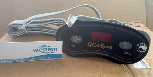 Revive Your Spa with Recycled QCA Controls
Get your hot tub running perfectly again with our eco-friendly, recycled 2-button QCA Spas topside control panels. Designed for the QCA Dream Star and compatible models, this is the smart, cost-effective way to repair your spa.
[Shop and order at Western tub and pool]

Affordable, Eco-Friendly Spa Repair
Finding the right replacement parts for your hot tub shouldn't cost a fortune. By choosing our recycled topside control panels, you are keeping decommissioned spa parts out of landfills while saving money on your repair.
Authentic Recycled Parts
Our inventory is sourced directly from decommissioned hot tubs. Because our stock rotates constantly based on what comes in, you receive genuine factory parts. If your item is out of stock, simply add yourself to our waitlist to be notified immediately when it becomes available.
Refresh Your Spa's Look
Because these parts are recycled, they may have minor discoloration or blemishes typically found with used hot tub components. We highly recommend purchasing a new topside control overlay sticker to replace the worn or faded original. Applying a new sticker ensures a fresh look and clear functionality. Check our links for new overlay stickers when available!
Expert Team Support
Not sure if this is the right 2-button control panel for your spa? Email our team at Western Tub and Pool with pictures of your current setup, and our experts will help you find the exact match or a suitable new alternative.


Product Specifications & Compatibility
We provide all the technical details you need to ensure a perfect fit for your spa's plumbing and electrical systems.
Technical Details:
System Compatibility: Compatible with Balboa VS systems (functions as a replacement for VL200 / 52488-Q mini-oval panels).
Dimensions: 4 3/8" W x 1 5/8" H (4.3" x 1.6") outside dimensions.
Weight: Approximately 1.00 lb.
Button Configuration: 2-button layout (typically Jets and Temp) with a center LCD display.
Compatible Hot Tub Models:
This 2-button panel is a direct factory replacement for specific QCA Spas models, including:
QCA Spas Dream Star (2-person models)
Select Capri, St. Augustine, Freedom, Voyager, LaPalma, and Perth models (verify button layout prior to ordering).

Frequently Asked Questions
What should I do if the control panel is out of stock?
Since we rely on decommissioned tubs for our recycled inventory, stock is limited and rotates frequently. If the part you need is currently unavailable, add yourself to the Wishlist on our product page. You will be automatically notified the moment a replacement is added to our cart. You can also contact us for links to new or alternative replacement parts.
Will the recycled part look brand new?
No, recycled items may show signs of prior use, including minor blemishes or fading. However, we test them to ensure they are functional. We recommend adding a new overlay sticker to give your topside control a brand-new appearance.
How do I know if this 2-button panel fits my tub?
This specific panel is designed for QCA Spas, most notably the Dream Star line utilizing a Balboa VS system. If you are unsure, simply take a picture of your current control panel and email it to Western Tub and Pool. Our team will verify the fit before you purchase.
Can I get help over the phone?
Absolutely. For more information or assistance with these replacement hot tub repair parts, call us directly at 1-855-248-0777.

Get Your Hot Tub Bubbling Again
Don't let a broken control panel ruin your relaxation. Secure your genuine replacement parts today.
[Shop and order at Western tub and pool]