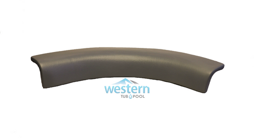Front view of the Barefoot Spa Hawkeye Replacement Long Wrap Pillow Headrest - S01500SIL with watermark