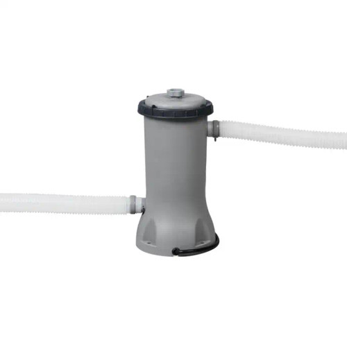 Bestway pool Flowclear 530 Gal. Filter Pump
Description & Specifications
The Bestway® 530 gal. Flowclear™ Filter Pump is a great way for pool owners to keep their pool water sparkling clean over the summer months. This pump works its magic by circulating water out of the pool, through a filter and back again. The pump also features an energy-saving plug, which allows you to set a time for how long you would like your pump to run. The timer will allow the pump to run for up to 10 hours, so you can customize it to work with your schedule. With everything you need to keep your pool water pristine, this Flowclear pump kit is a must-have! The 530 gal. Flowclear Filter Pump is recommended for use with 300-3,800 gal. pools and works perfectly with Type III-A/C filter cartridges. Put the fun in functional with the Bestway 530 gal. Flowclear Filter Pump - which is compatible with almost all above ground pools, no matter the brand.
Pump flow rate of 530 gal./h
Compatible with 300-3,800 gal. above ground pools
110-120V energy-saving plug allows you to set a timer for your pump to automatically shut off
Can be used with almost all leading pool brands
Contents: 1 filter pump