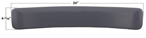 Front view of the Jacuzzi® Spa Replacement Headrest Pillow Radius 17 Inches - JAC2455-102