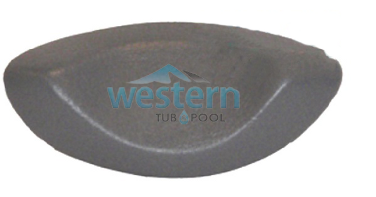Front view of the Phoenix Spa Replacement Football Headrest Pillow 1314-2 5 Inch Pin Spacing - 6040100-1314-2. Western tub and pool 1-855-248-0777.