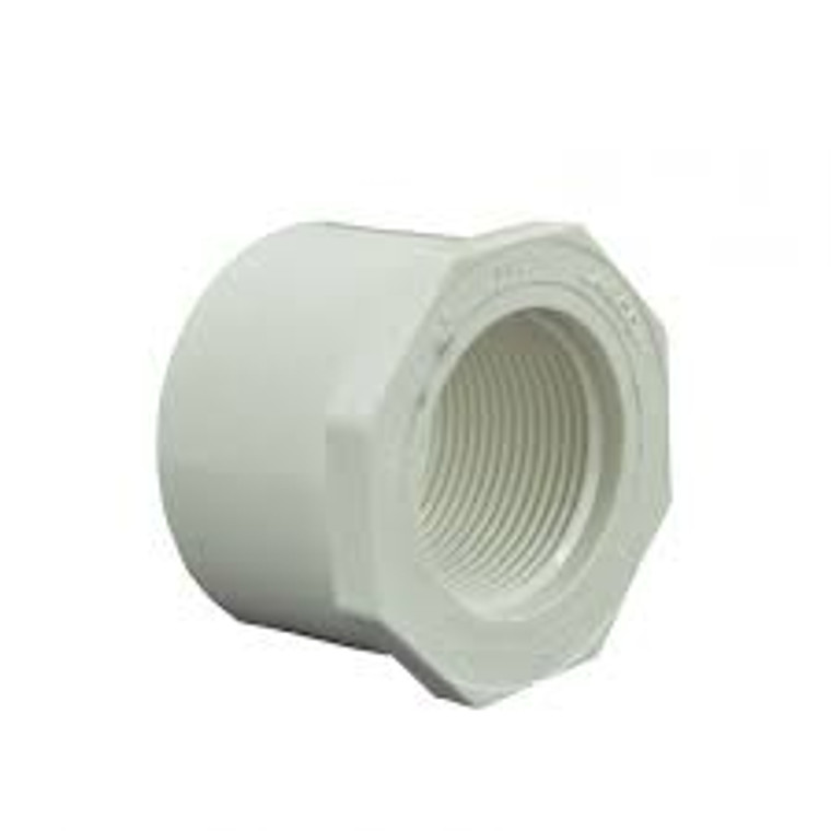 If you're looking to replace that pesky reduce bushing in your hot tub, we've got the perfect solution. Our 2.0"x1 1/4" Spg x FIPT replacement plastic Pvc fitting is just the ticket! With this durable and reliable fitting, you'll be able to keep your Hot Tub running like a dream! Don't get stuck in a Hot Tub time warp, upgrade to this easy-to-install replacement part and keep your Hot Tub looking its best.  Let us take the stress out of Hot Tub maintenance - grab one of these Reduce Bushing Pvc fittings today! 1-855-248-0777 