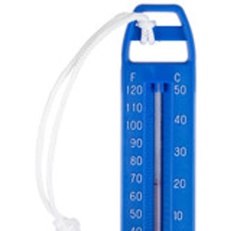 Introducing the Pro Aqua 6.5" Swimming Pool Thermometer with Cord! Dive into the world of accurate temperature readings with this easy-to-use and fun-loving pool accessory. Trust us, it's the coolest way to keep your pool in check!

With its crystal-clear display, this thermometer makes reading temperatures a breeze. No more squinting or second-guessing! Whether you prefer Fahrenheit or Celsius, this clever device has got you covered, making it a universal language for all pool enthusiasts.

But wait, there's more! We've made sure this thermometer is built to withstand the toughest pool parties. The durable nylon anchoring cord ensures that your thermometer stays in place, no matter how wild the splashes get. So go ahead and show off your epic cannonballs without worrying about losing your trusted temperature guide.

Not only is the Pro Aqua thermometer practical, but it also brings a touch of wit and charm to your poolside decor. It's like having a mini comedian floating around your pool, keeping an eye on the temperature while making everyone smile. Who knew a thermometer could be this entertaining?

So, whether you're lounging, splashing, or simply showing off your awesome swimming skills, the Pro Aqua 6.5" Swimming Pool Thermometer with Cord is the must-have gadget that will make waves in your pool. Get ready for precision, durability, and a whole lot of fun in every dip!

