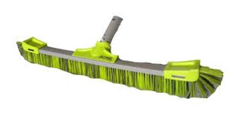 

Introducing the Pro Animal 22" 50% Grit & 50% Lime Bristle for Plaster Surfaces Brush. This durable brush is designed to stand up to tough cleaning jobs and help keep your pool sparkling clean all year round. The high-quality bristles are a combination of 50% grit and 50% lime, made to take on the toughest surfaces with ease. The sturdy handle provides a comfortable grip so you can get maximum scrubbing power from every stroke. You don't have to worry about the bristles coming loose - they are secured firmly in place by an industrial strength steel frame that resists rust and corrosion for long lasting use. Plus, the 22” brush head allows you to reach deep into corners, crevices, and around objects for spotless results in no time! So say goodbye to dirt and grime build-up with this heavy-duty plaster brush and enjoy crystal clear water all season long!