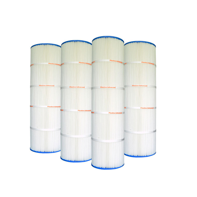 Get Better Performance with Pleatco set of 4 Filters for your next Cx880-XRE filter replacements
 

If you have a Hayward pool filter that you're looking to replace, we here at Pleatco are proud to announce our line of filters compatible with the CX880-XRE and more! With four-pack bundles available, it's easy and convenient to buy just what you need for your filter system.

Our filters feature a robust 7" diameter and 25-1/2" length to make sure you get the best possible performance. The top and bottom both have a 3" hole diameter, while the material area of 106 sq.ft per pack makes cleaning your pool as easy as ever! Plus, each filter comes with our Pleatco Free Flow Core for added durability and reliability.

So don't take chances with your Hayward filter system-- get the best performance with Pleatco filters! Our brand is known for being long-lasting and reliable, so you can trust that you're getting the perfect solution for your pool maintenance needs. Order yours today and make sure you're swimming in the cleanest, clearest water possible.

The Pleatco brand promises superior performance and reliability time after time! Get better results with Pleatco's compatible replacements for your Hayward filter system today. Your pool will thank you for it! With our four packs at an unbeatable price, there's no reason not to make the switch. Enjoy crystal-clear water all summer long with Pleatco filters! Don't wait -- get your replacement filter today. 





Compatible Filter cartridge replacement for these OEM manufacturer part numbers:
CX880-XRE
Pentair Purex CF 105 as set of 4
Hayward Super-Star-Clear C4000S , C4500, C4000
SwimClear C4025, C4020, C4030, C4520
Super-Star-Clear C4000
Unicel C-7488-4
Filbur FC-6430


       Filter dimensions and information

OEM part number	PA106-PAK4 (4 pack)
Diameter of filter Cartridge 	7" (178mm)
Length   	25-1/2" (648mm)
Top Hole   	3" (76mm)
Bottom Hole	3" (76mm)
Material area 	3oz
Core     	Pleatco Free Flow
Brand	Pleatco Premium
material color	blue or white


1-855-248-0777