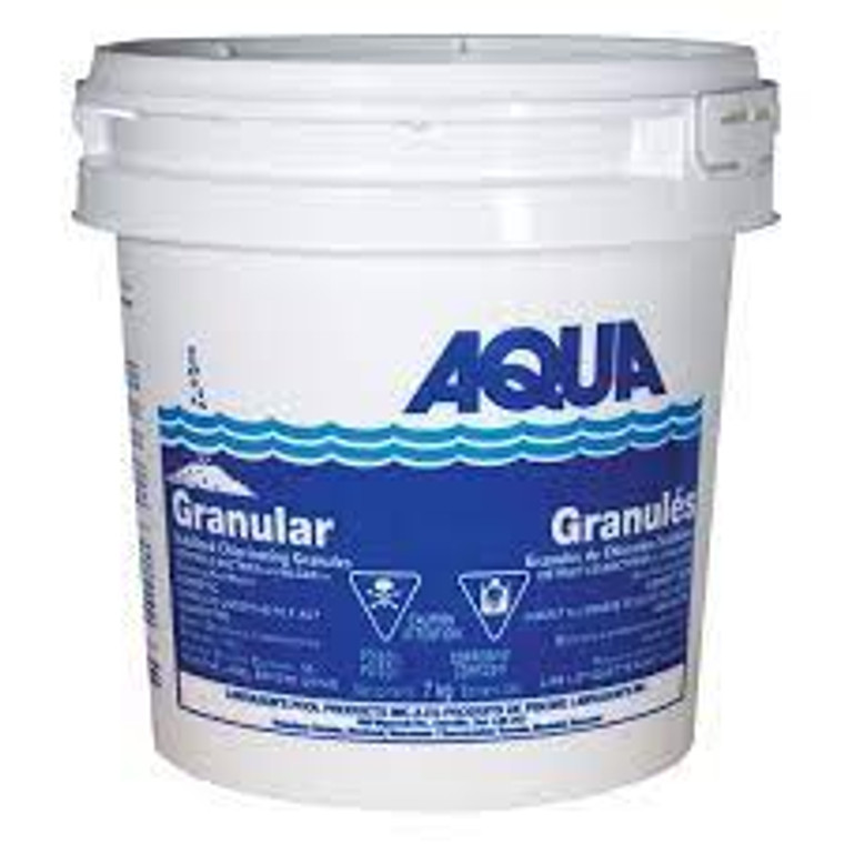 Introducing the Aqua Grangular, your trusty sidekick in the battle against the slimy forces of bacteria and algae in your pool! ?? Say goodbye to murky waters and hello to crystal-clear fun times with this 20kg juggernaut of Stabilized Chlorinating Granules!

What's the secret to its superhero-like powers, you ask? Well, it's got a fancy alter ego – Dichlor! Imagine a tiny pool-sized warrior armed with sodium dichloro-s-triazinetrione-dihydrate, ready to dive in and vanquish those pesky microorganisms with an Available Chlorine Content of 55%!

But wait, there's more! This isn't just your average chlorine – it's a granular, stabilized superstar. It's like having a spa day for your pool and spa simultaneously. With 44.2lbs of pure chlorine muscle, your pool will thank you with waters so clear, even Aquaman might get a little jealous.

Just think about it: Aqua Grangular sprinkling its magical chlorine confetti, turning your pool into a sanctuary of summer delights. Picture yourself doing the synchronized swimming routine you've been practicing in your dreams, all while the Aqua Grangular works its magic behind the scenes. ?‍♂️✨

So, if you're tired of sharing your pool with unwanted freeloaders (looking at you, algae), grab that 20kg trove of Aqua Grangular goodness and show your pool who's boss! It's time to make a splash and have a blast, all thanks to the quirkiest poolside hero in town. Get yours now and let the aquatic adventures begin! ??‍♂️