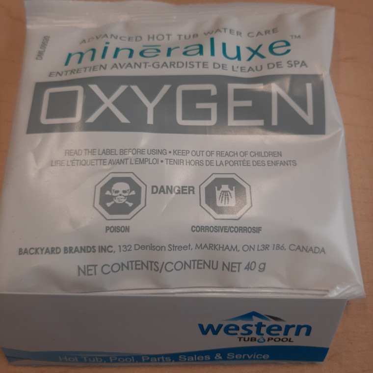 Mineraluxe Oxygen 40 gr 4 easy premeasured packets

     
The Miracle of Mineraluxe Oxygen

Don't let your hot tub become a murky mess! Keep it crystal clear with the miracle of Mineraluxe Oxygen. This once-a-week application will oxidize your water and restore its clarity, making sure it looks as good as new. Not only that, but it also works to reduce lint, dirt, and dead skin.

Thanks to Mineraluxe Oxygen, you can enjoy the full benefits of your hot tub without worrying about a dirty experience waiting for you at the end of the day. The convenient pre-measured 40g sachets make it easy and hassle-free to keep your hot tub in top condition.

So don't wait! Get Mineraluxe Oxygen today and keep your hot tub looking its best. Its enhanced activated oxygen and polishers will work synergistically with CUBE to bring you the crystal-clear water you've always wanted. Forget murky waters, it's time for a luxurious spa-like experience every day.

Enjoy the miracle of Mineraluxe Oxygen today and keep your hot tub in top condition. Cleanliness never looked so good!  1-855-248-0777