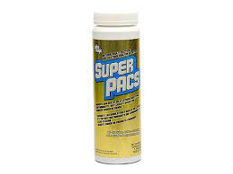 Dive into the future of pool care with Jack's Magic Natural Multi-Enzyme SUPER PACS! Experience the magic of crystal-clear water as these innovative SUPER PACS bring a powerful blend of natural enzymes to your swimming oasis. Say goodbye to the woes of scum build-up and lackluster water as these SUPER PACS work their enchanting spell, breaking down oils, lotions, and makeup with finesse.

What's the secret to their pool-perfecting prowess? It's the marriage of high-performance multi-enzyme action and eco-friendly charm. These SUPER PACS boast a "green" pedigree, ensuring that while they work their magic, they're also kind to the environment we cherish.

Convenience meets wonder with the concentrated might of these SUPER PACS. Just drop one into your skimmer basket, and you're set to enjoy 20,000 gallons of pristine pool or spa water for a full two weeks! No fuss, no hassle—just the joy of a sparkling aquatic paradise at your fingertips.

Get ready to make waves without the worries, all thanks to Jack's Magic Natural Multi-Enzyme SUPER PACS. Your pool transformation awaits—dive in and discover the magic for yourself!