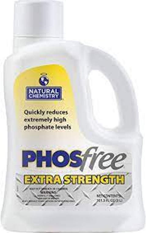 Introducing the Phosfree Commercial Strength, your ultimate solution for tackling stubborn phosphate problems in pools of any size! Unleash the power of patented innovation with our extra-strength formula that's a game-changer for professional service providers. Say goodbye to the hassle of battling sky-high phosphate levels - this mighty formula blitzes extreme concentrations in record time. PHOSfree Commercial Strength isn't just a product; it's a time-saving, reliability-boosting tool trusted by experts.

Bid farewell to the phosphate invasion as PHOSfree works its magic both in your pool and through your filter. No more worrying about maintaining phosphate levels in large water volumes – we've got you covered. This is the heavyweight champion of phosphate elimination, armed with the strongest formulation available on the market. When it comes to fighting phosphates, don't settle for less – go for the power-packed PHOSfree Commercial Strength. Your pool will thank you!