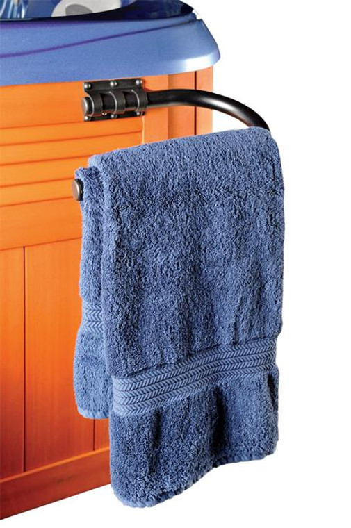 Hot Tub Towel Bar - Hang Your Towel with Ease! 
If you have a hot tub in your backyard, then you know how quickly towels can become wet and muddy. With the accessory towel bar, you can hang your towel from your hot tub and keep it dry and clean. It's easy to install and comes with all necessary mounting hardware – no need to worry about drilling holes in your hot tub. Plus, it's made of for a long-lasting life with great finish. So go ahead and hang up your towel with ease! Enjoy the convenience of having your towel always ready when you need it. 
Don't let wet and muddied towels take away from the pleasure of relaxing in your hot tub. Get your accessory towel bar today and make sure you always have a dry, clean towel ready for your next hot tub session. 