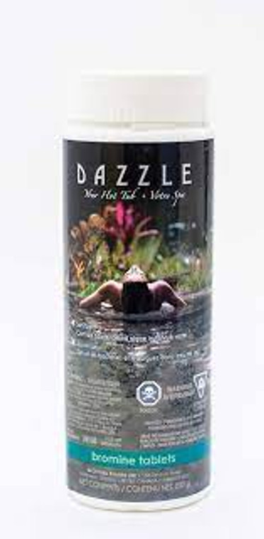 Introduction to Dazzle Hot Tub Bromine Tabs 800G
Hot tubs are a great way to relax and unwind after a long day. However, maintaining the cleanliness and sanitization of your hot tub is necessary for enjoyment and safety. This is where chemicals like Dazzle Hot Tub Bromine Tabs 800G come into play.
Understanding Chemicals for Hot Tubs
Chemicals are an essential part of hot tub maintenance and help to keep the water clean and safe for use. They work by disinfecting the water, killing bacteria and other harmful pathogens that can cause illness or skin irritation.
There are various types of chemicals used in hot tubs, including chlorine, bromine, saltwater systems, and mineral systems. Each type has its benefits and is suitable for different hot tubs and personal preferences. 
Introducing Dazzle Hot Tub Bromine Tabs 800G
Dazzle Hot Tub Bromine Tabs 800G is a popular chemical choice among hot tub owners due to its effectiveness in killing bacteria and other contaminants. These tablets are slow-dissolving, making it easier to maintain a consistent level of sanitization in your hot tub. They also do not produce strong odors like chlorine, making them more pleasant to use.
Tips for Using Dazzle Hot Tub Bromine Tabs 800G
Always wear protective gloves when handling the tabs to avoid skin irritation.
Use a tablet dispenser or floater to distribute the tabs evenly in your hot tub.
Check and adjust the chemical levels in your hot tub regularly according to the manufacturer's instructions.
Final Thoughts
Dazzle Hot Tub Bromine Tabs 800G are a convenient and effective way to keep your hot tub clean and safe for use. However, it is essential to remember that chemicals alone cannot maintain a healthy hot tub. Regular cleaning and proper hot tub maintenance are also necessary for a pleasant and hygienic hot tub experience. So, enjoy your hot tub with peace of mind by using Dazzle Hot Tub Bromine Tabs 800G along with proper maintenance practices.  So, keep your hot tub clean, safe, and ready for relaxation at any time!  Happy soaking!   1-855-248-0777