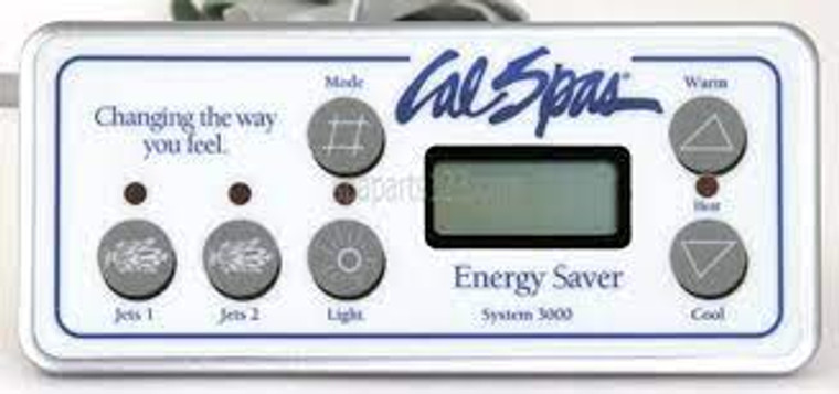 Introducing the CAL SPA System 3000 Topside Control Panel – your ticket to a world of hot tub adventures! 

Do you want to feel like a hot tub maestro, commanding your bubbling oasis with the grace of a conductor? Look no further! This top control panel from Cal Spa is your magic wand to spa relaxation. 

Imagine it: you, reclined in your hot tub throne, with a touch of a button, you control the ripples, the jets, and the temperature. It's like being the captain of a cozy spaceship on a journey to serenity. 

Our Cal Spa top control panel is designed to make hot tubbing effortless and, dare we say, stylish. It's the brain behind the beauty, the puppeteer of relaxation, and it's all at your fingertips.

Whether you're a hot tub novice or a seasoned soaker, the CAL SPA System 3000 Topside Control Panel will turn your soak time into showtime. It's the ultimate accessory for your aquatic escapades. So why wait? Dive in and grab yours today, and let the relaxation reign supreme!