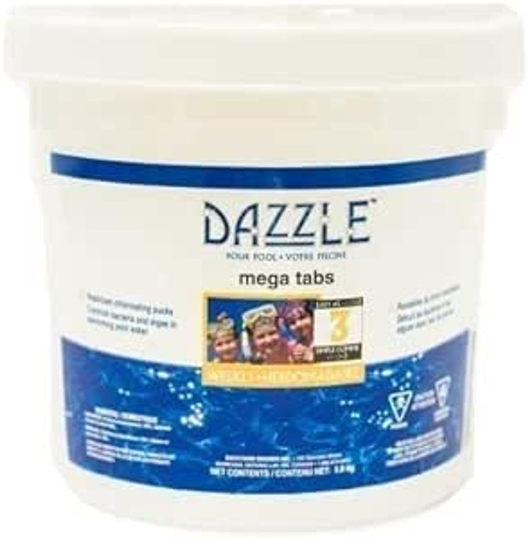 Don't Let Your Hot Tub Turn into a Chemical Soup
Hot tubs are the ultimate relaxation and entertainment spot in many homes. But let's be real, we all know that owning one also comes with a lot of maintenance work. Keeping your hot tub sparkling clean requires constant care and attention, especially when it comes to its chemical balance. This is where Dazzle Mega Tabs 7kg Chlorine Sanitizer comes in to save the day! When it comes to hot tub maintenance, keeping your water clean and balanced is crucial. Without proper care, your hot tub can quickly turn into a chemical soup filled with all sorts of bacteria and impurities. Not exactly something you want to soak in, right? But fear not, because Dazzle Mega Tabs are here to make your hot tub maintenance a breeze. These powerful tabs contain a blend of chlorine and other essential chemicals that work together to keep your hot tub water clean and balanced. Simply add one tab into your hot tub's skimmer basket or floating dispenser, and let it do its magic! 1-855-248-0777 