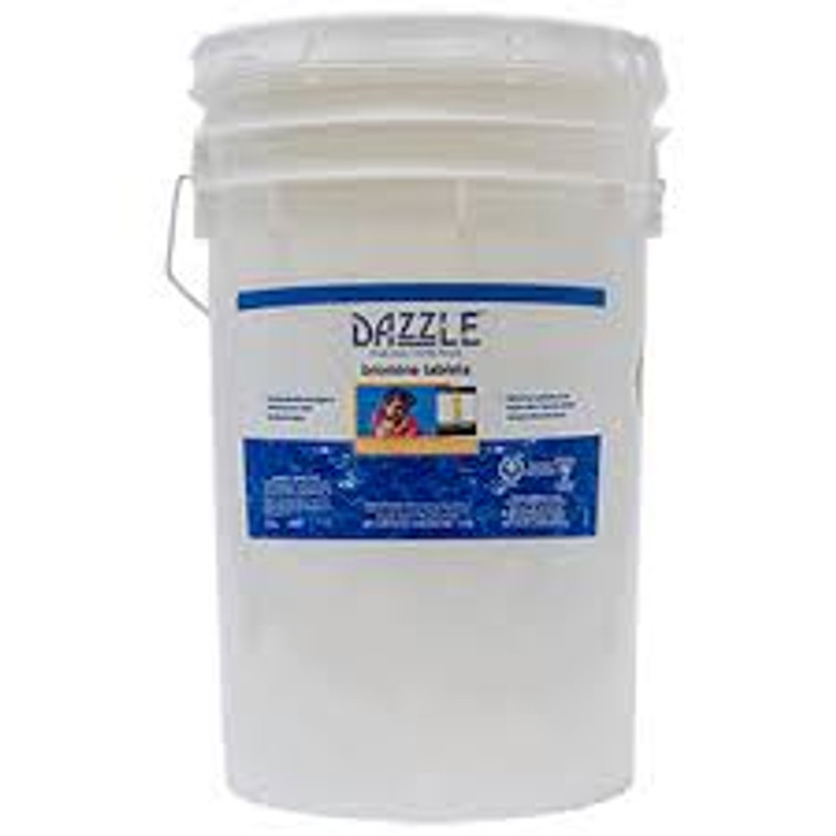 Looking for a way to keep your hot tub sparkling clean without the hassle? Look no further, because Dazzle Bromine Tablets 18kg Sanitizer has got you covered! These tablets are the perfect solution for maintaining crystal clear water in your beloved hot tub. But wait, there's more! Not only do these chemical tablets keep your hot tub looking its best, but they also provide a sanitized and safe environment for you to relax in.  No more worrying about harmful bacteria lurking in your hot tub, just sit back and let Dazzle do the work for you.  But enough about the practical benefits, let's talk about the dazzling part of Dazzle. These tablets are specifically designed to be slow-dissolving, ensuring a consistent level of bromine in your hot tub for extended periods of time. This means less maintenance and more enjoyment for you! And don't worry about any unpleasant chemical smells, because Dazzle has a fresh, clean scent that will leave your hot tub smelling as good as it looks.  1-855-248-0777
