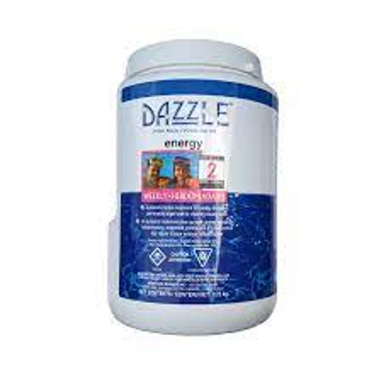 Alright folks, it's time to get ready for some hot tub fun with DAZZLE New Energy! But before we jump in, let's talk about the chemistry behind this magical product. You see, hot tubs are a wonderful invention. They provide us with a place to relax, unwind and maybe even sip on a cold beverage (or two). But what many of us forget is the importance of keeping our hot tubs chemically balanced. And that's where DAZZLE comes in, my friends. With its powerful formula, DAZZLE New Energy ensures crystal clear water and an enjoyable experience. But what exactly makes this product stand out? Well, let's just say it contains a special blend of chemicals that will make your hot tub sparkle like a diamond. No, really. Your friends will be dazzled by the stunning clarity of your hot tub water. Trust me, I've seen it happen before. But let's not forget about the importance of safety when it comes to using chemicals in our hot tubs. That's why DAZZLE has made sure that their product is not only effective, but also safe for you and your loved ones to enjoy. So go ahead, soak in the warm waters of your hot tub without a care in the world, thanks to DAZZLE New Energy. And when someone asks you what the secret to your sparkling hot tub is, just wink and say "It's my little DAZZLE secret." wink Now, let's get back to the fun and relaxation. Cheers!  So folks, don't forget to add a little DAZZLE to your hot tub routine and keep the good times rolling. 1-855-248-0777 