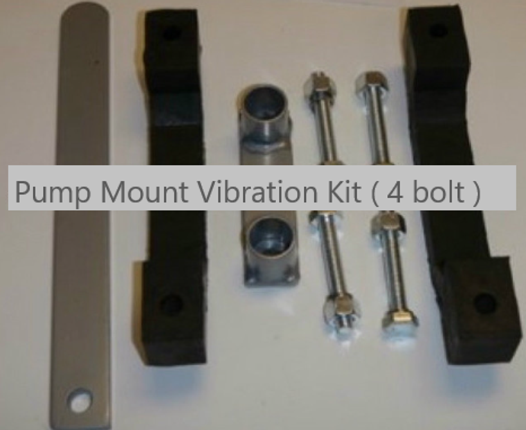 Pump Mount Vibration Kit ( 4 bolt ) .

compatible with arctic spa pumps and other 4 bolt mount on electric motors 

﻿

   replacement motor vibration mount pads that are specifically designed to replace the ones found on Arctic spa pumps. These replacement pads are compatible with other 4 bolt pattern pumps that require a similar type of mounting.

Why do these motor mounts need to be replaced? Over time, constant use and exposure to different weather conditions can cause wear and tear on your existing motor mounts. This can lead to unwanted vibration, noise, and even damage to your spa pump. To ensure the smooth operation of your spa pump and prevent any potential damage, it is important to regularly check and replace these motor mounts if needed.

Our motor vibration pads are made with high-quality materials that are durable and long-lasting. They are also designed to provide a secure and stable mounting for your spa pump, reducing any potential vibration and noise. Additionally, our replacement pads are specifically designed to fit Arctic spa pumps, ensuring a perfect fit for optimal performance.

But what sets our motor mounts apart from others in the market? Apart from being compatible with other 4 bolt pattern pumps, our motor mounts also come with a warranty to guarantee their quality and performance. We understand the importance of having reliable and efficient motor mounts for your spa pump, which is why we stand by our products and their durability.

So if you're in need of replacement motor vibration pads for your Arctic spa pump or any other 4 bolt pattern pumps, look no further. Our high-quality and compatible motor mounts will provide a secure and stable mounting .