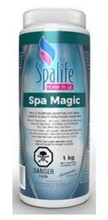 
Spa Life is a brand that offers a range of products to enhance your spa experience. One such product is Spa Magic 1kg - Additive for Spas. This innovative formula is designed to keep hot tubs and spas clean and hygienic.
Hot tubs are the perfect way to relax and unwind after a stressful day. They offer numerous health benefits, such as improved circulation, reduced muscle tension, and stress relief. However, to fully enjoy these benefits, it is essential to maintain proper hygiene in your hot tub.
Spa Magic 1kg - Additive for Spas helps you achieve just that. It is a powerful cleaning agent that eliminates bacteria and other contaminants from the water. It also breaks down oils, dirt, and grime, leaving your hot tub sparkling clean.
But that's not all; Spa Magic 1kg - Additive for Spas also protects your hot tub equipment. The buildup of dirt and other contaminants can cause damage to the plumbing and jets in your spa, leading to expensive repairs. By using this additive regularly, you can prolong the lifespan of your hot tub and save on maintenance costs.
Using chemicals in hot tubs can be a daunting task for some. But with Spa Magic 1kg - Additive for Spas, you don't have to worry about measuring and mixing different chemicals. Its simple and straightforward application makes it suitable for both beginners and experienced spa owners.
In addition to its practical benefits, Spa Magic 1kg - Additive for Spas also adds a touch of luxury to your spa experience. Its refreshing scent and silky texture create the perfect ambiance for relaxation and pampering.
So, if you want to enhance your hot tub experience and maintain proper hygiene at the same time, Spa Magic 1kg - Additive for Spas is the product for you. Trust Spa Life's innovative formula to keep your spa clean, hygienic, and luxurious. Try it out today and see the difference for yourself!  So, sit back, relax and let Spa Life take care of all your hot tub needs.  Your spa experience will never be the same again with Spa Magic 1kg - Additive for Spas. Enjoy the magic of Spa Life in every soak.  Happy tubbing!  1-855-248-0777 