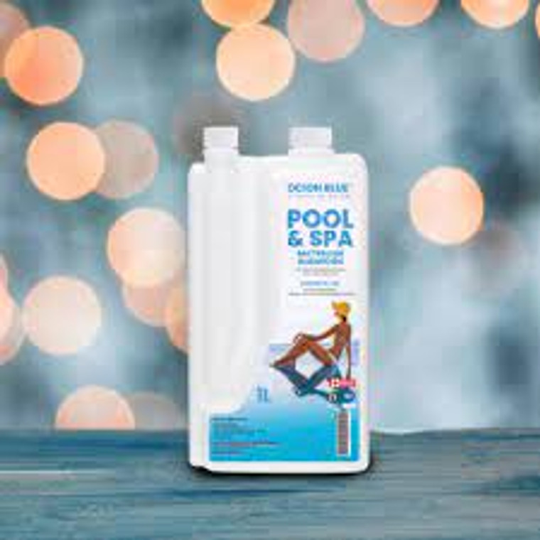 OCION BLUE POOL & SPA BACTERICIDE ALGAECIDE 1L - Your Ultimate Solution for Water Feature Maintenance
Maintaining a water feature can be a challenging task, especially when it comes to keeping the water clean and free from bacteria and algae. However, with OCION BLUE POOL & SPA BACTERICIDE ALGAECIDE 1L, this task can become much easier.
OCION BLUE POOL & SPA BACTERICIDE ALGAECIDE 1L is a powerful solution specifically designed for water features such as pools, hot tubs, and streams. It effectively eliminates bacteria and algae, ensuring crystal clear and healthy water for you to enjoy.
Water Feature Maintenance Made Easy
Having a beautiful water feature in your backyard is a great way to enhance the overall aesthetics of your outdoor space. However, without proper maintenance, it can quickly turn into a breeding ground for bacteria and algae, making it look unappealing and unhealthy.
OCION BLUE POOL & SPA BACTERICIDE ALGAECIDE 1L takes the hassle out of water feature maintenance. With its fast-acting formula, it quickly gets rid of any bacteria or algae build-up, saving you time and effort.
Say Goodbye to Streamers and Algae
One of the most frustrating things about owning a water feature is dealing with streamers and algae. Not only are they unsightly, but they can also clog up your filter system and cause other maintenance issues. With OCION BLUE POOL & SPA BACTERICIDE ALGAECIDE 1L, you can say goodbye to these problems.
The solution works by effectively killing existing streamers and preventing new ones from forming. It also stops algae growth in its tracks, ensuring that your water feature remains clean and clear for longer periods. 
Safe and Easy to Use
OCION BLUE POOL & SPA BACTERICIDE ALGAECIDE 1L is safe and easy to use, making it perfect for any water feature owner. Simply follow the instructions on the bottle, and you're good to go. The solution is also non-foaming and won't affect your pool's pH levels.
In conclusion, OCION BLUE POOL & SPA BACTERICIDE ALGAECIDE 1L is the ultimate solution for water feature maintenance. Keep your pool, hot tub, or stream clean and healthy with this powerful and easy-to-use product. Say goodbye to bacteria, algae, and hassle and enjoy crystal clear water all year round.  So why wait? Get your bottle today and see the difference for yourself!  So now, sit back, relax and enjoy your beautiful water feature without worrying about maintenance.  Happy swimming! 1-855-248-0777 