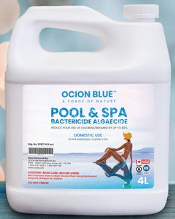 OCION BLUE POOL & SPA BACTERICIDE ALGAECIDE 4L
OCION Blue Pool & Spa Bactericide Algaecide is a powerful and versatile product designed for the maintenance and care of your water feature, streamer, or hot tub. It effectively eliminates harmful bacteria and controls algae growth to keep your pool or spa clean and safe for use.
Why Use OCION Blue Pool & Spa Bactericide Algaecide?
Maintaining a water feature, streamer, or hot tub requires regular cleaning and sanitizing to ensure the water is free from bacteria and algae that can potentially cause health issues. With OCION Blue Pool & Spa Bactericide Algaecide, you can easily prevent these problems and keep your pool or spa water crystal clear.
How Does OCION Blue Pool & Spa Bactericide Algaecide Work?
OCION Blue Pool & Spa Bactericide Algaecide contains a powerful blend of ingredients that work together to effectively kill bacteria and control algae growth. The active ingredient, Poly[oxyethylene(dimethyliminio) ethylene(dimethyliminio) ethylene dichloride], is a strong sanitizer and disinfectant that eliminates harmful microorganisms on contact.
In addition, OCION Blue Pool & Spa Bactericide Algaecide also contains clarifying agents that help to remove organic debris and enhance the overall clarity of your pool or spa water. This results in sparkling clean water that is safe for use.
Directions for Use
Using OCION Blue Pool & Spa Bactericide Algaecide is easy. Simply follow these steps:
Ensure that the pool or spa water is balanced and within the recommended pH range of 7.2-7.6.
Add 50 mL of OCION Blue Pool & Spa Bactericide Algaecide for every 10,000 liters of water.
Circulate the water for at least one hour to ensure proper distribution of the product.
For best results, add OCION Blue Pool & Spa Bactericide Algaecide weekly or after heavy usage.
If algae is present, double the dosage and brush the affected areas to help remove and prevent further growth.
Safety Precautions
Always wear protective gloves and eyewear when handling OCION Blue Pool & Spa Bactericide Algaecide.
Keep out of reach of children.
Do not mix with other chemicals or products, as this may result in hazardous reactions.
If accidentally ingested, seek medical attention immediately.
Additional Tips for Maintenance
Regularly clean and vacuum your pool or spa to remove any debris or organic matter.
Regularly check and adjust the pH and chlorine levels of your water to ensure proper sanitation.
If you notice cloudy water, shock your pool or spa with a high dosage of chlorine to eliminate any potential bacteria growth.
In Conclusion
OCION Blue Pool & Spa Bactericide Algaecide is a reliable and effective solution for maintaining the cleanliness and safety of your water feature, streamer, or hot tub. With its powerful formula and easy application, you can enjoy crystal clear water all year round. Additionally, regular use of OCION Blue Pool & Spa Bactericide Algaecide can also help extend the lifespan of your pool or spa equipment. So why wait? Grab a bottle today and experience the benefits for yourself!  # OCION BLUE POOL & SPA BACTERICIDE ALGAECIDE 4L
OCION Blue Pool & Spa Bactericide Algaecide is not only effective in keeping your pool or spa water clean and safe, but it also helps to extend the lifespan of your equipment. The powerful formula works to prevent buildup and damage caused by bacteria and algae, ultimately saving you time and money on repairs or replacements.  1-855-248-0777 
