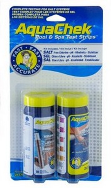 
Introduction
If you are a hot tub or spa owner, maintaining the perfect chemical balance in your water is crucial for the safety and enjoyment of your soak. This is where a Salt System Test Kit (Sodium Chloride) FrCI, pH, TA, Cyan comes in handy. It allows you to easily monitor the levels of various chemicals in your hot tub or spa, ensuring that they are at optimal levels for a safe and enjoyable soak.
Understanding Salt Systems
Before we dive into the details of using a Salt System Test Kit, let's first understand what salt systems are. A salt system is an alternative to traditional chlorine-based hot tub or spa solutions. Instead of adding chlorine directly to your water, a salt system uses electrolysis to convert salt into chlorine, effectively sanitizing your water. This results in a gentler and more natural soak experience as well as reduced maintenance compared to traditional chlorine systems.
pH Levels
One of the key aspects of maintaining proper chemical balance in your hot tub or spa is monitoring and adjusting the pH levels. The pH scale ranges from 0-14, with 7 being neutral. A pH level of 7.2-7.8 is considered ideal for a hot tub or spa, as it is similar to the natural pH level of our skin. If the pH levels are too low, your water becomes acidic and can cause irritation to your skin and eyes. On the other hand, if the pH levels are too high, your water becomes basic and can lead to cloudy water and scaling on the walls of your hot tub or spa.
Total Alkalinity (TA)
Another important aspect of maintaining proper chemical balance is monitoring the total alkalinity (TA) levels. TA refers to the amount of alkaline substances in your water, such as carbonates and bicarbonates. The ideal range for TA in a hot tub or spa is 80-120 parts per million (ppm). If the TA levels are too low, your water becomes corrosive and can damage your hot tub or spa equipment. If the TA levels are too high, your water becomes cloudy and can cause scaling.
Cyanuric Acid (Cyan)
Cyanuric acid is used as a stabilizer in hot tub and spa solutions to prevent the breakdown of chlorine due to sunlight. The ideal level of cyanuric acid in your water is 30-50 ppm. If the levels are too low, your chlorine will dissipate quickly, leading to ineffective sanitization. On the other hand, if the levels are too high, it can lead to over-stabilization, which can also result in ineffective sanitization.
Using a Salt System Test Kit
Now that we have covered the basics of hot tub and spa chemistry, let's learn how to use a Salt System Test Kit. The kit typically includes strips or drops for testing pH levels, TA levels, and cyanuric acid levels. Simply dip the test strip into your water or use the drops as instructed, and compare the color of the strip or solution to the included chart. This will give you a clear indication of your chemical levels so you can make any necessary adjustments.
Conclusion
Maintaining proper chemical balance in your hot tub or spa is vital for a safe and enjoyable soak. A Salt System Test Kit makes it easy to monitor and adjust the levels of various chemicals in your water, ensuring that your soak experience is always at its best. So go ahead and grab a kit for yourself, and enjoy a worry-free hot tub or spa experience!  1-855-248-0777 