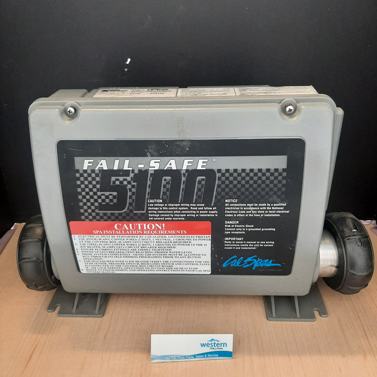 Refurbished Cal spa Control Box  cs5100 - 5.5Kw -Titanium Heater - 54756

    If you're in the market for a hot tub control box, then look no further. Western Tub and Pool is proud to now offer refurbished Cal spa control boxes at great prices. With the same quality and reliability as a brand new control box, our recycled hot tub control boxes are the perfect solution for those looking to replace their old or faulty one without breaking the bank.

   Our refurbished Cal spa control boxes come with a 5.5Kw or 4kw  titanium heaters, providing efficient heating for your hot tub. This high-quality heater is durable and corrosion-resistant, ensuring that your hot tub stays at the perfect temperature for a relaxing soak every time.

   In addition to the upgraded heater, our recycled control boxes also feature advanced technology and user-friendly controls. With easy temperature adjustments and precise monitoring, you'll have full control over your hot tub experience.

   But that's not all - by choosing a refurbished control box, you're also helping the environment. By reusing these parts, we are reducing waste and promoting sustainability in the hot tub industry. So not only are you getting a great deal, but you're also making a positive impact on the planet.

   At Western Tub and Pool, we stand behind the quality of our refurbished control boxes and offer a warranty for your peace of mind. Our team is dedicated to providing top-notch customer service and ensuring that you have a seamless experience with your purchase.

Don't let a faulty control box ruin your hot tub experience. Upgrade to a refurbished Cal spa control box from Western Tub and Pool and enjoy all the benefits of a new one at a fraction of the cost. Shop now and see why our customers rave about our products! So go ahead, relax, and let us take care of your hot tub needs. Happy soaking!