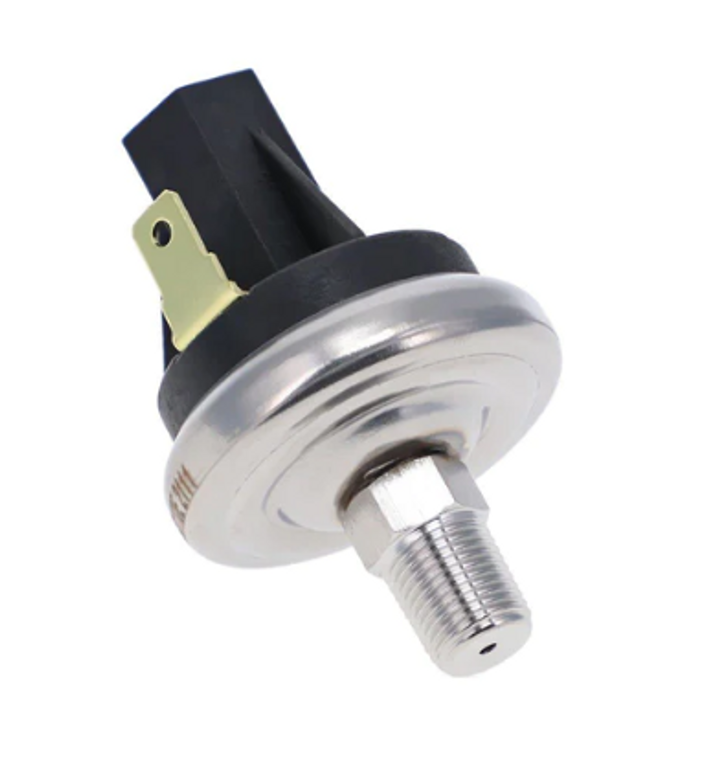 Gecko pressure 2 psi adjustable pressure switch 510AD0249 ,34-0178C-K

( for low voltage electronic board applications )

 

replaces 34-0178C-K , 510AD0167, 510AD0173, 510AD0249, 510AD0250,

 

Specifications

 1A / max 24 v

 thread 1/8"mpt

 2.0psi manufacturer set

 

    Step up to the robust and versatile Gecko Pressure Switch 510AD0249 also under parts 34-0178C-K or HYD34-0178C-K. Now enhanced and built with metal instead of plastic, this switch is slightly larger and devised as the perfect replacement for the discontinued red plastic switches.

     Featuring a 1/8 Inch Male Pipe Thread (MPT) with a 2.0 PSI and 1 amp rating, this Single Pole Normal Open (SPNO) pressure switch is specially designed for excellent endurance and optimal performance.

     This newly introduced metal/stainless pressure switch equipped with 120/250V, 1A, and 2 PSI (adjustable) parameters, is the ideal replacement for the outdated parts 510AD0167, 510AD0173, 510AD0249, 510AD0250. It's a Gecko SSPA Pressure Switch that boasts some impressive attributes like a 2 psi PSI Rating and a 1/8" Male National Pipe Thread (MNPT), Male Pipe Thread (MPT) Plumbing Connection Size.

Plus, it comes with a 1A Pressure Switch Amperage, a Single Pole Normally Open (SPNO) Pole/Throw, and superior Stainless Pan Material. This upgraded 2 PSI pressure switch model is designed to fit seamlessly in Gecko systems M Class and S Class, replacing the D-Tech pressure switches.

   Particularly, this pressure switch is used on Gecko M-Class and S-Class spa control systems found in top brands like Emerald Spas, Arctic spas , Great Lakes Spas, Coast spa's, Cal spa's, Polynesian Spas, and other premium hot tub spa's. It's also compatible with Gecko, Len Gordon packs, Balboa ,Hydro Quip, and Spa Builders packs.

   With the electrical specifications: Switch rating / 1 Pole 1A, 1/8" MPT, SPNO, 2.0psi, the Gecko Pressure Switch offers sheer dependability and unmatched performance for your hot tub and spa control systems. Don't compromise on your system's performance, opt for the trusted and tested Gecko Pressure Switch . 1-855-2480-0777