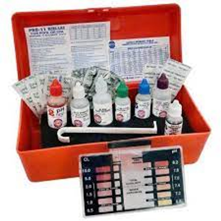 Pentair Pro II Mini Lab Water Testing Kit

The Pentair Pro II Mini Lab Water Testing Kit is a comprehensive and easy-to-use solution for testing water quality in residential or commercial settings. It includes all the necessary chemicals and equipment to perform accurate tests on pH, chlorine, bromine, alkalinity, hardness, and more.
One of the key benefits of this kit is its compact size and portability. The mini lab is small enough to fit in a backpack or storage bag, making it perfect for on-the-go water tests. This is especially useful for pool and spa technicians who need to quickly assess the water quality of multiple locations.
The Pentair Pro II Mini Lab Water Testing Kit also comes with easy-to-follow instructions and color-coded test strips for simple and accurate readings. No need to worry about measuring and mixing chemicals – everything you need is right in the kit.
In addition, this testing kit is designed for use with a wide range of water sources. Whether you're testing tap water, well water, or pool/spa water, the Pentair Pro II Mini Lab has got you covered.
But it's not just limited to residential or commercial settings. The Pentair Pro II Mini Lab is also suitable for testing water quality in recreational vehicles, boats, and even camping sites. This makes it a versatile tool for anyone who wants to ensure the safety and cleanliness of their water.
The durability and reliability of this testing kit are also worth mentioning. Made with high-quality materials, the Pentair Pro II Mini Lab is built to withstand frequent use and produce accurate results time after time.
In conclusion, the Pentair Pro II Mini Lab Water Testing Kit is an essential tool for anyone who wants to maintain clean and safe water. Its compact size, easy-to-use design, versatility, and durability make it a top choice for professionals and DIY enthusiasts alike. So if you're in need of a reliable and comprehensive water testing solution, look no further than the Pentair Pro II Mini Lab.  So why wait? Get yours today and ensure the quality of your water!  See you in the pool! 1-855-248-0777 