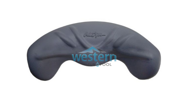 Front view of the Cal Spas Replacement Headrest Pillow Quad Blaster Dark Gray - ACC01400931