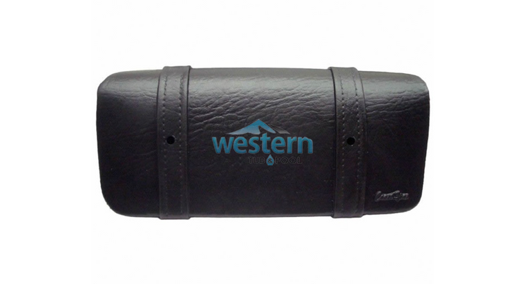 Front view of the Coast Spa Replacement Headrest Pillow Black S-01-1123