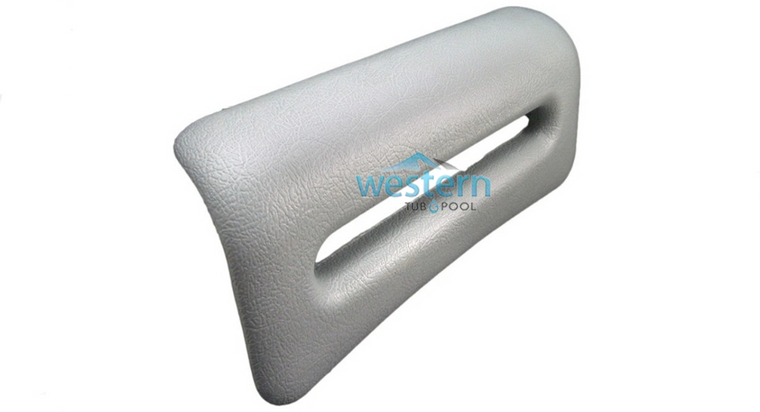 Front view of the Artesian Spas Replacement Waterfall Pillow Headrest Resort Series Gray - 26-0315-85 With Watermark