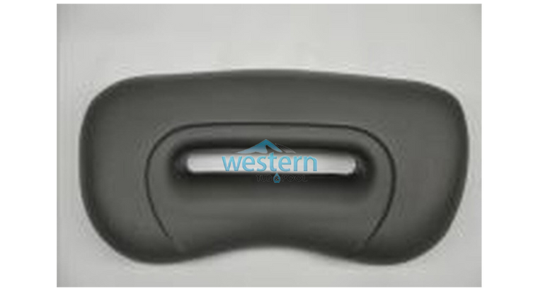 Front view of the Artesian Spas Replacement Waterfall Pillow Headrest Charcoal New Platinum - 26-1302-85 with watermark