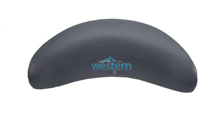 Front view of the Artesian Spas Small Replacement Neck Pillow Headrest Charcoal - 26-0018-85 with watermark