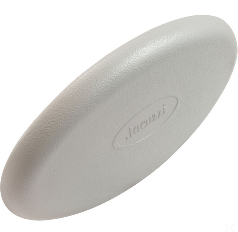Front view of the Jacuzzi® Replacement Headrest Pillow J200 Snap In Silver - 2472-828