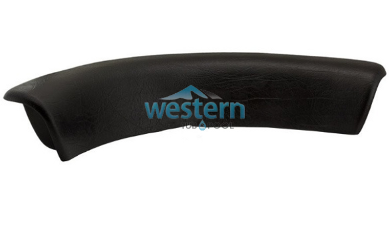 Front view of the Vita Spa Replacement Wrap Around Headrest Pillow 25 Inch Black - VIT532040. Western tub and pool 1-855-248-0777