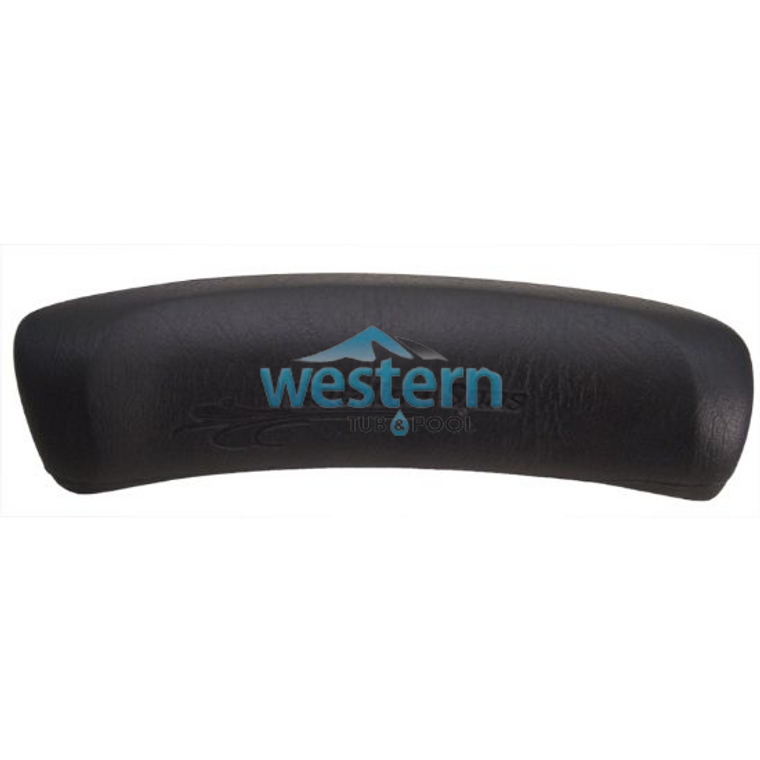 Front view of the Catalina Spa Replacement Headrest Pillow Black Wrap - 160. Western tub and pool 1-855-248-0777.