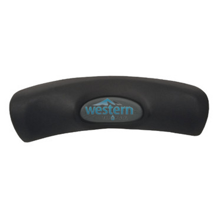 Front view of the Catalina Spa Replacement Headrest Wrap Pillow Suction Cups 18 1/2 Inch Black - CAT311. Western tub and pool 1-855-248-0777.