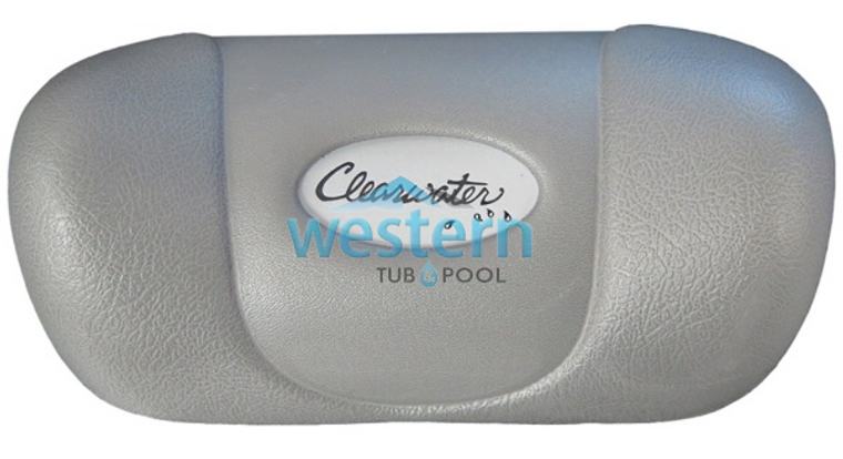 Front view of the Clearwater Spa Replacement Small Logo Headrest Pillow 9 1/2 Inch Divine - B-C-Head-Char. Western tub and pool 1-855-248-0777.