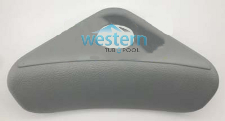 Front view of the Clearwater Spa Replacement Headrest Pillow Triangle with Cup Holder - 98005. Western tub and pool 1-855-248-0777.