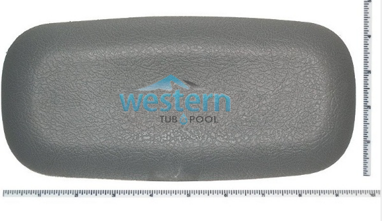 Front view of the Coleman Spas Replacement Headrest Pillow 2004-2008 PMS430 Gray - 103416. Western tub and pool 1-855-248-0777.