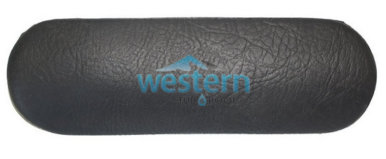 Front view of the Coleman Spa Replacement Log Headrest Pillow Black Number 606 - 102553. Western tub and pool 1-855-248-0777.