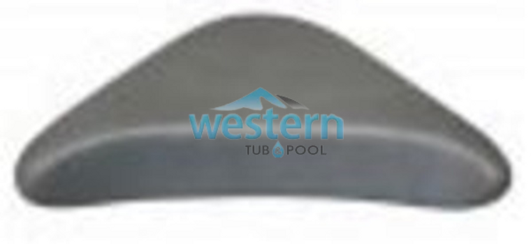 Front view of the Coleman Spa Replacement Pocket Headrest Pillow Charcoal Gray 785 - 102560. Western tub and pool 1-855-248-0777.